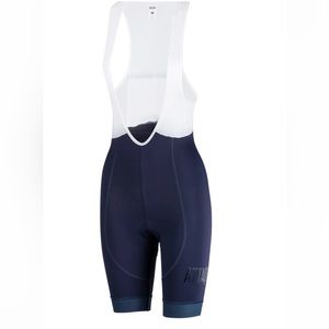 Attaquer Women’s Cycling  Race Bib Short Navy Reflective Tonal Logo